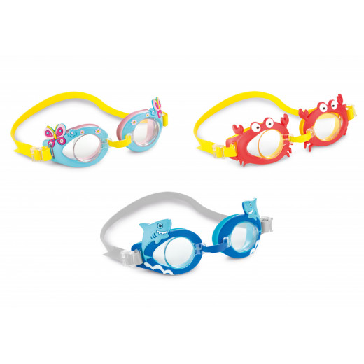 Intex Fun Goggles, Ages 3-8, 3 Styles, Assorted