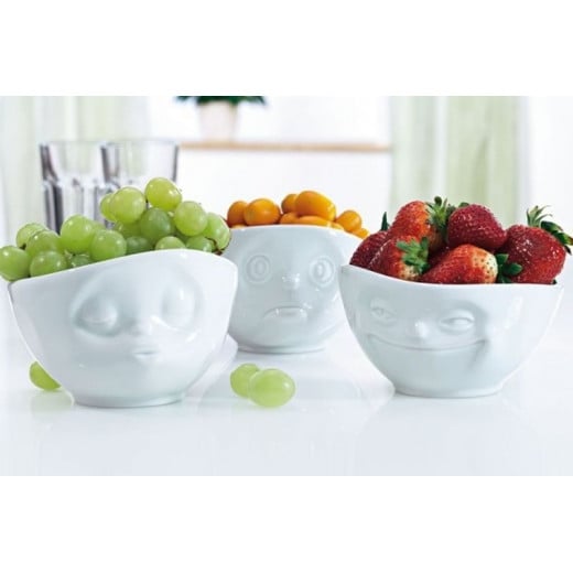 Fifty Eight Product Grinning Bowl, White Color, 350ml