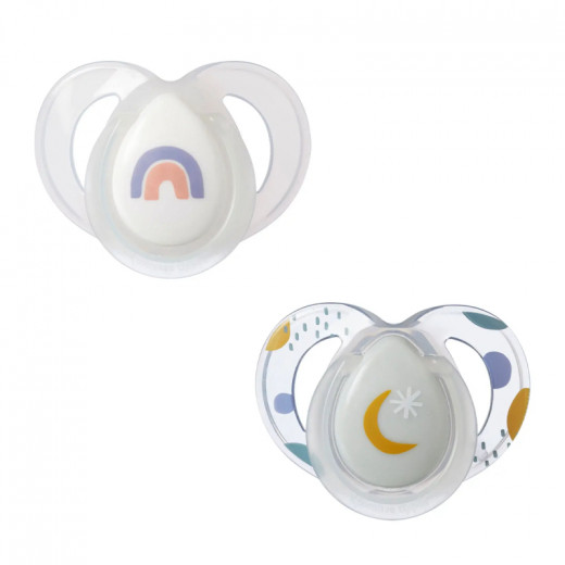 Tommee Tippee 18-36m Night Time Soother , 2 Pieces
