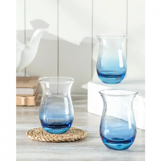 Madame Clarette-Blue Sky Set of Tea Glasses, 6 Pieces