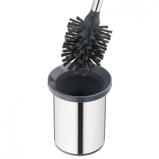 Kela "Alor" Wall-Mounted Toilet Brush, Black Color Stainless Steel