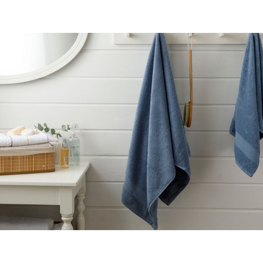 English Home Pure Basic Bath Towel, Dark Blue Color, 70*140 Cm