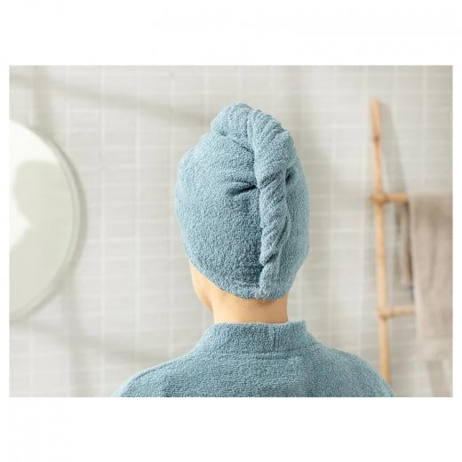 English Home Plain Cotton Hair Bonnet, Blue Color