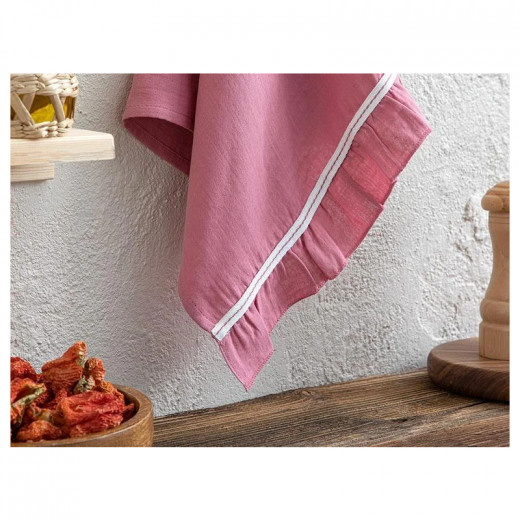 English Home Mussola Cotton Drying Cloth, Pink Color, Size 40*60 Cm