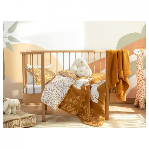 English Home Bunny Cotton Baby Duvet Cover Set, 100x150 cm
