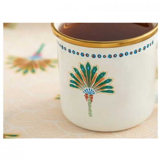 English Home Exotic Palm Enamel Mug, 350 ml