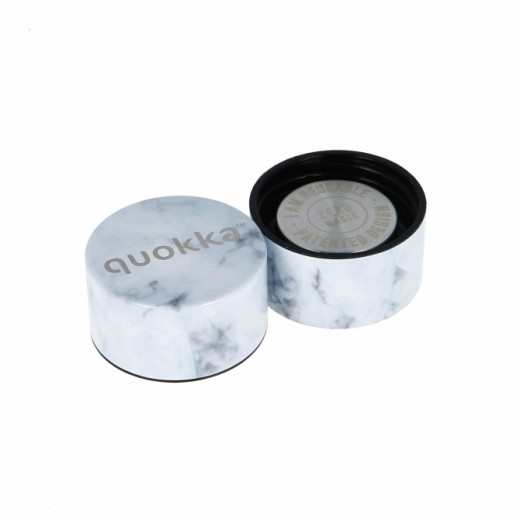 Quokka Stainless Steel Bottle, Marble Design, 630 Ml