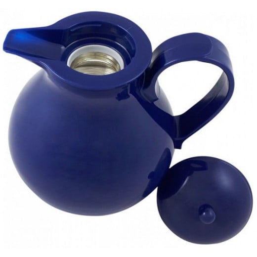 Helios Nostalgie Jug With Tea Strainer, 1 L, Dark Blue