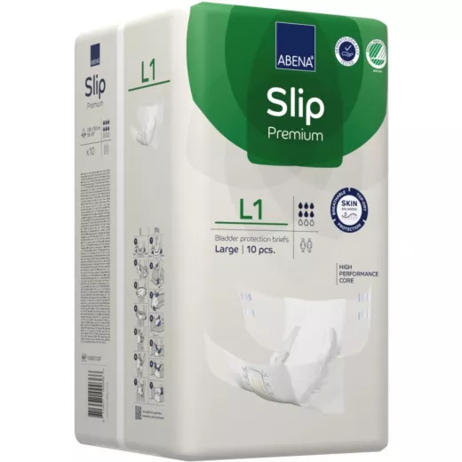Abena Slip L1 Premium Tape Diaper, 10 Pieces