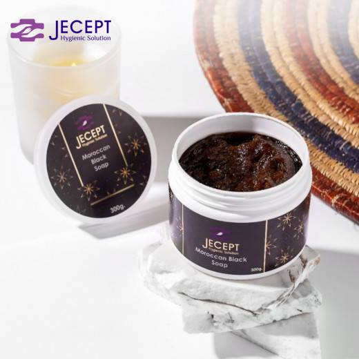 JeCept Moroccan Black Soap, 300gm