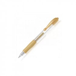 قلم رولربال جل قابل للسحب 0.7 ملم ذهبي