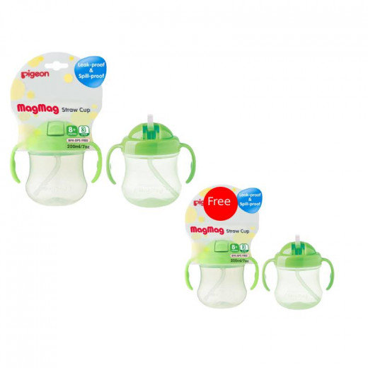 Pigeon Mag Mag Straw Cup Step3- Green, Mag Mag Straw Cup Step3- Green FOR FREE