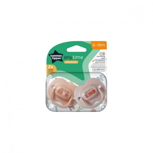 Tommee Tippee Anytime Soother Pack Of 2 (6-18M)