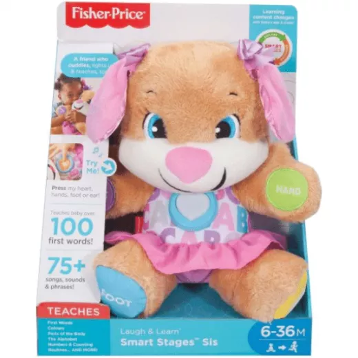 Fisher-Price Laugh and Learn Smart Stages Puppy Sis, English