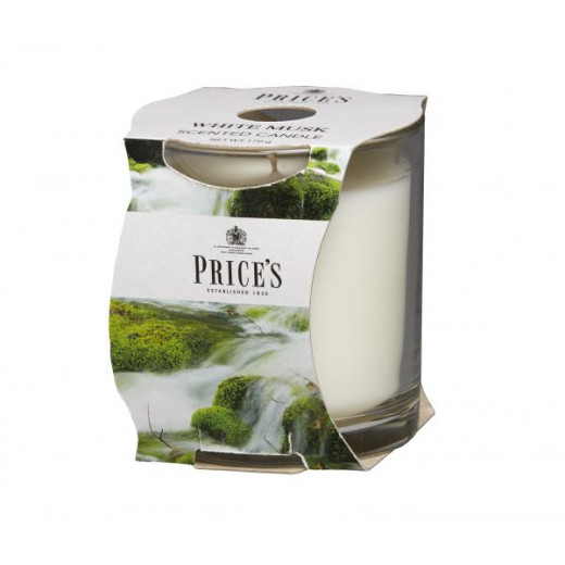 Price's Scented Candle Cluster White Musk