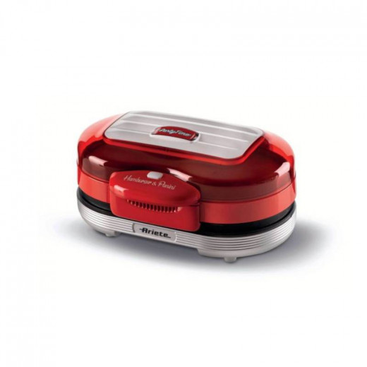 Ariete Party Time Hamburger Maker, Red Color