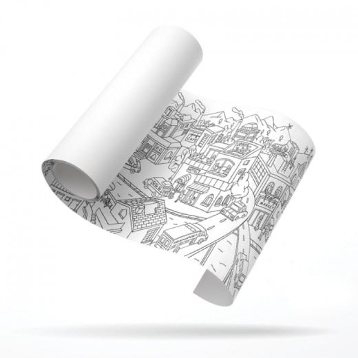 Giant Coloring Roll-City 10M
