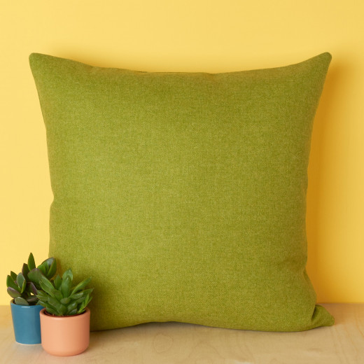 ARMN Azure Plain Cushion Cover, Light Green Color