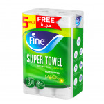 Fine Kitchen Super Towel 110 Sheet, 2 Ply, 7+5 Rolls Free