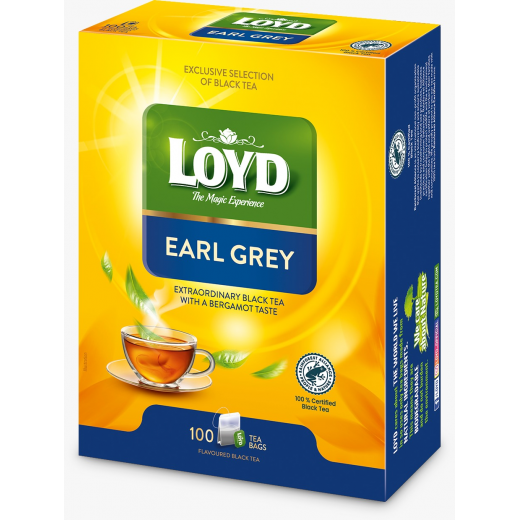 LOYD Black Tea Earl Grey 200 G, 100 Pieces