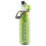 O2COOL Mist 'N Sip Misting Water Bottle 2-in-1, Green Color, 592 ml