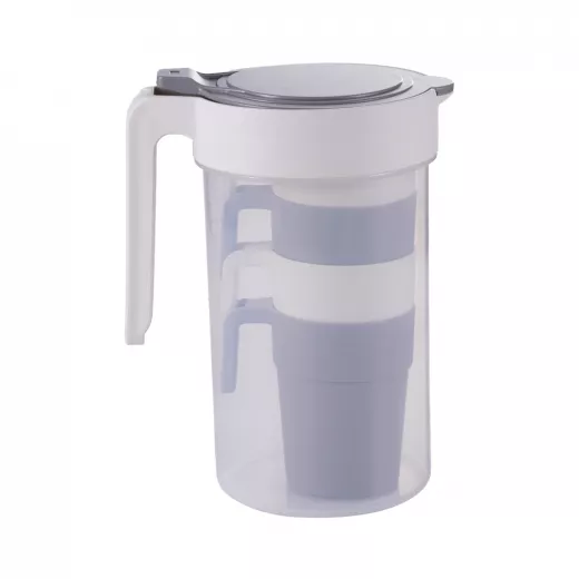 Vague Water Pitcher 1.8 Liter with 4 Cups Set