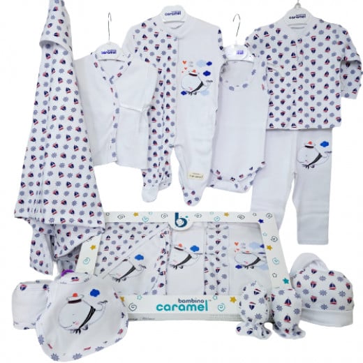 Bambino Carmel Baby Clothing Set, Whale Design