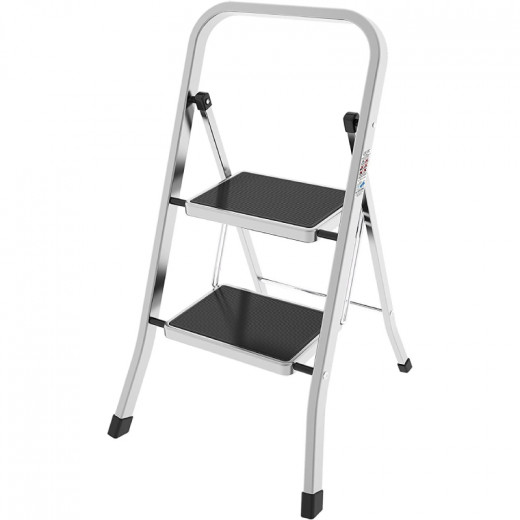 Colombo Factotum 2-Step Stool - Silver