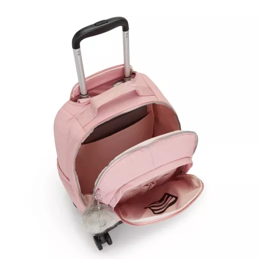 Kipling-New Zea-Large Wheeled Backpack Bridal Rose