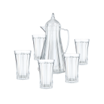 Vague Acrylic  Acrylic Water Jug with6 Water Cups