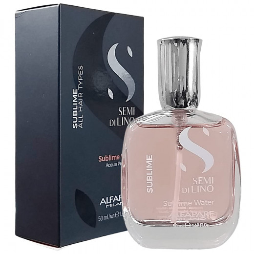 Alfaparf Milano Semi Di Lino Sublime Water - Scented Mist for Hair and Body - Provides Shine and Protection
