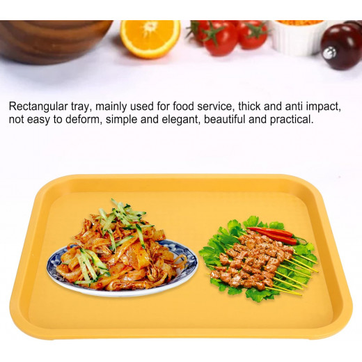 Vague Fast Food Tray Plastic 45 centimeter x 35 centimeter Yellow