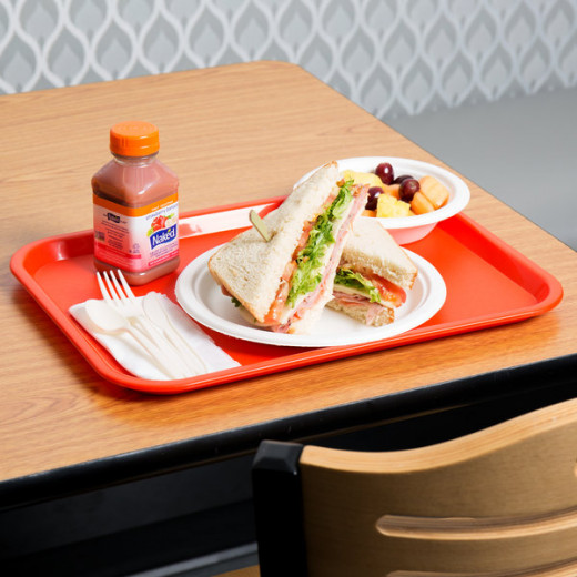 Vague Fast Food Tray Plastic 45 centimeters x 35 centimeters Orange