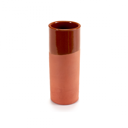 Arte Regal Brown Clay Vase Tube 330 millilitre