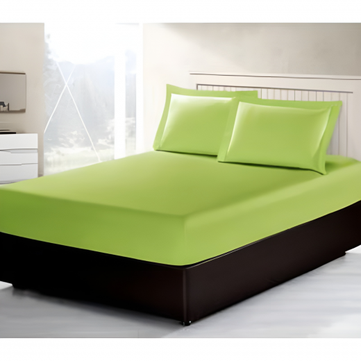 طقم ملاءة سرير - أخضر فاتح مقاس متوسط 3 قطع من أرمن
