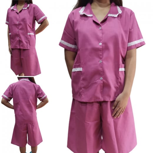 Cannon Maid Uniform Short Sleeves  Old Rose M