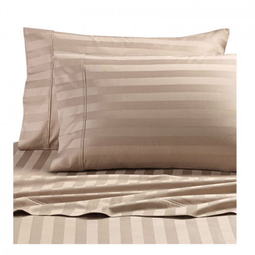 Cannon Pillow case New Stripe Standard Brown