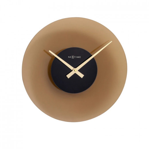 Nextime wall clock float brown