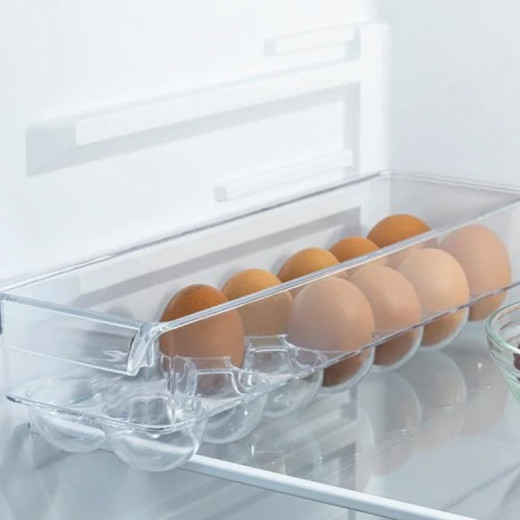 English Home Basic Plastic Egg Holder for 14 Kitchen Organize Transparent r 36*10,5 cm