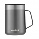 Contigo Vacuum Insulated Stainless Steel Mug With Grip Handle And Lid, Grey Color, 420 Ml