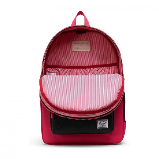 حقيبة ظهر هيريتيدج للأطفال باللون الأحمر/الأسود اللامع من هيرشال