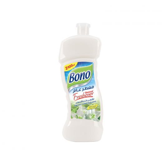 Bono General Surface and Floor Freshener, White Flower Scent, 2.1 liters