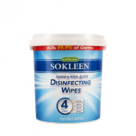 Sokleen Wet and Disinfecting Wipes