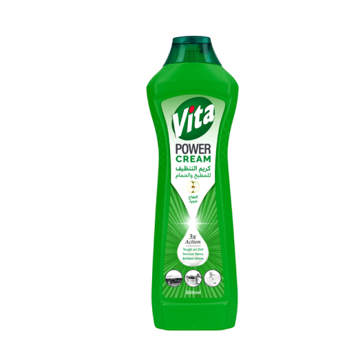 Vita Cleaning Cream for Kitchen and Bathroom, Apple 500ml