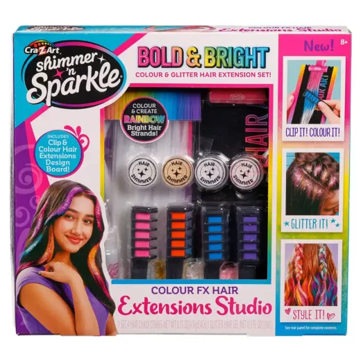 CRA-Z-ART Shimmer N Sparkle Color Fx Hair Extension Studio