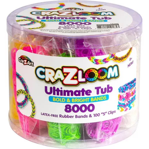 CRA-Z-ART Shimmer N Sparkle Cra-z-loom Ultimate Tub 8000