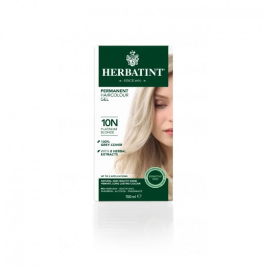 Herbatint Permanent Hair Dye  10N – Platium Blonde - 150ml