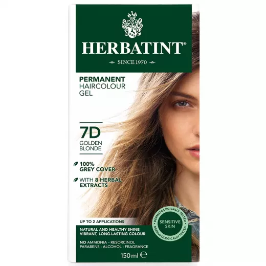 Herbatint Permanent Hair Dye7D Golden Blonde   150ml