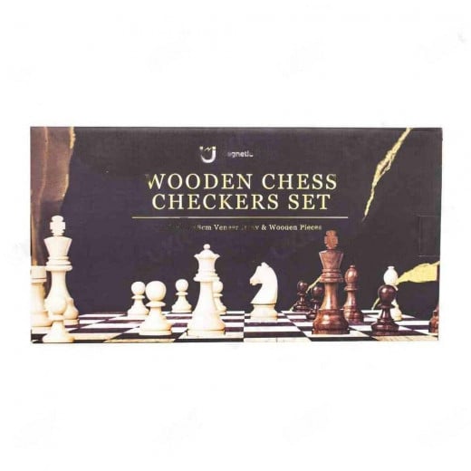 3-in-1 Wooden Magnetic Chess