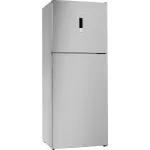 Bosch free-standing fridge-freezer with freezer at top 178 x 70 cm stainless steel look Serie | 4